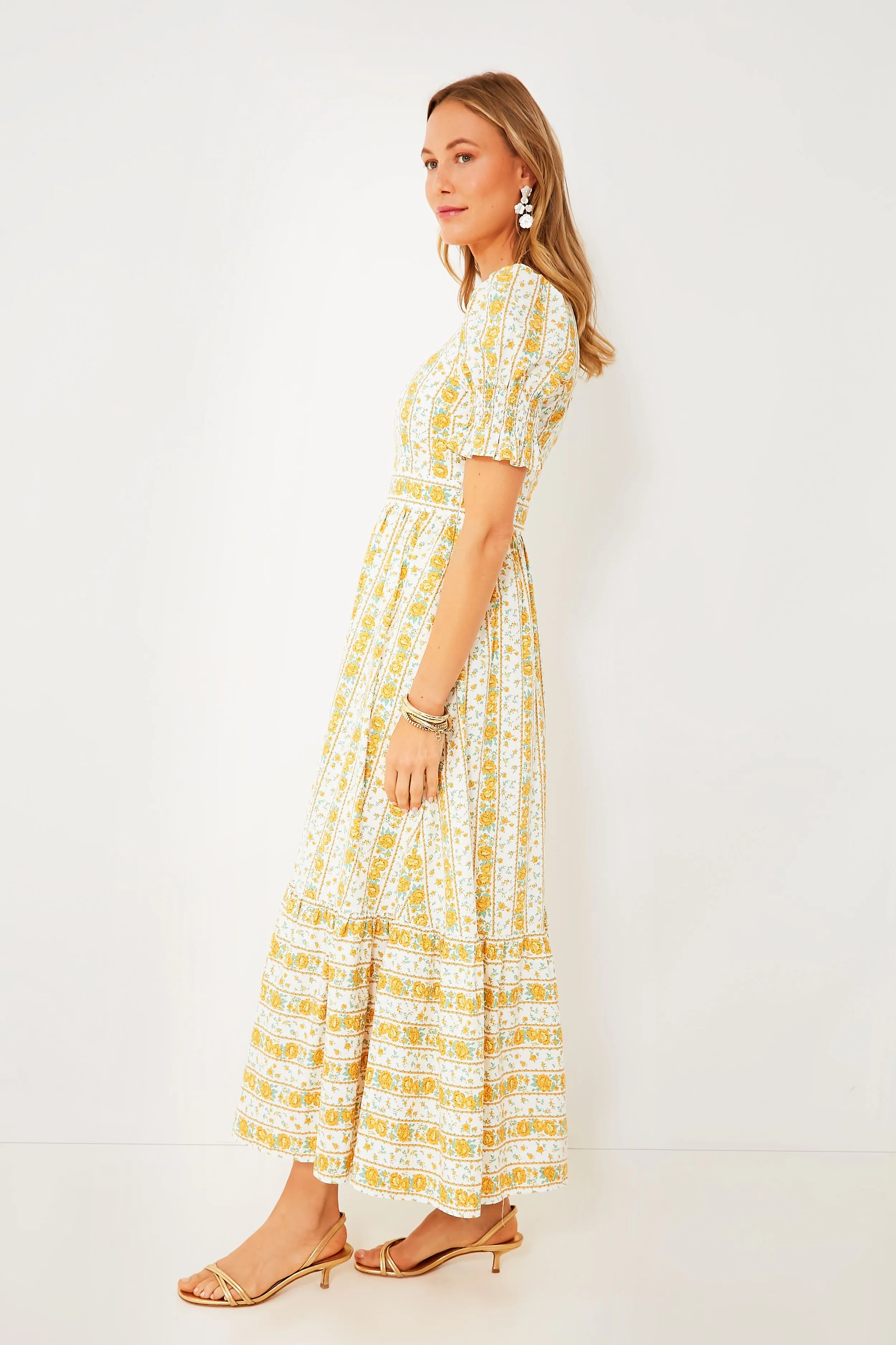 Yellow Floral Phillipa Maxi Dress