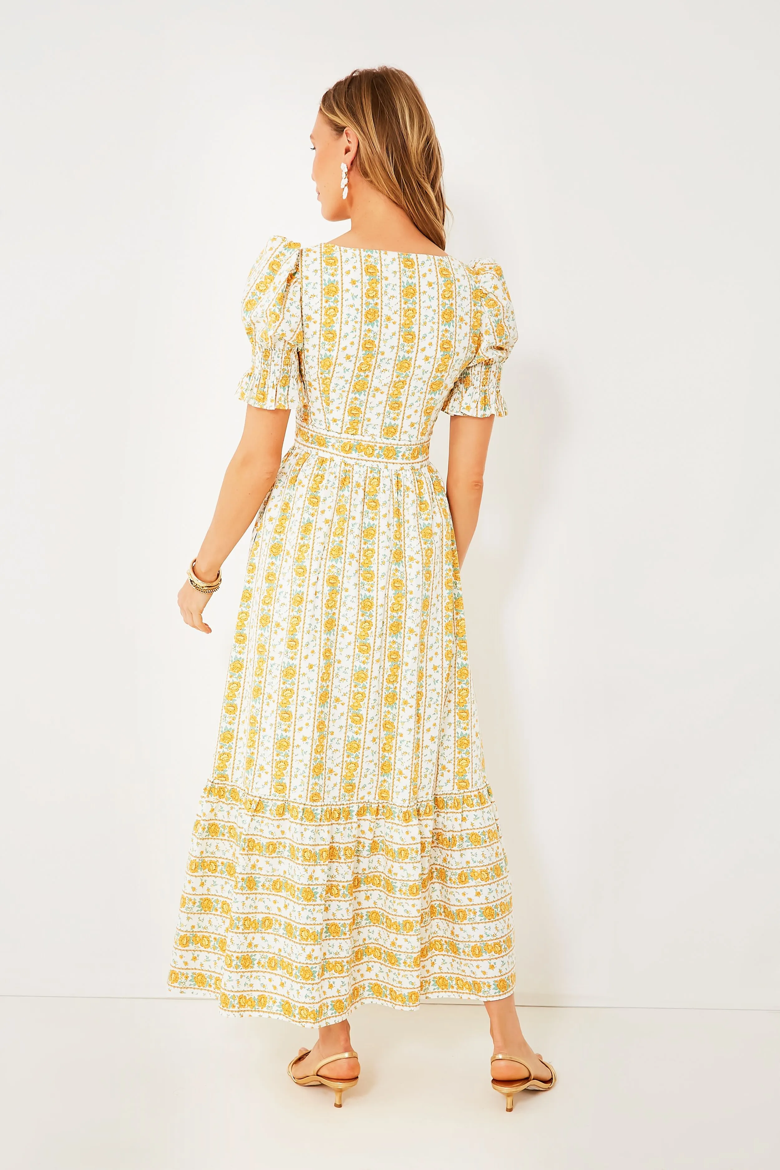 Yellow Floral Phillipa Maxi Dress